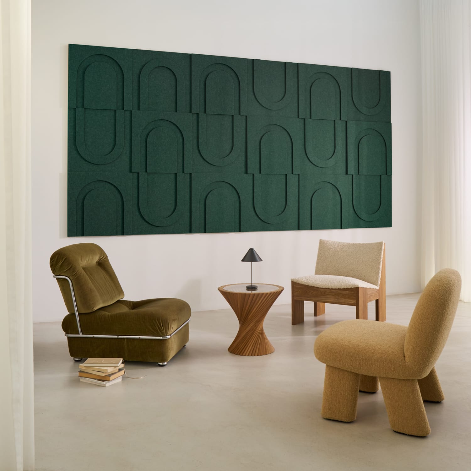 Geometric Tile - Petroleum Green