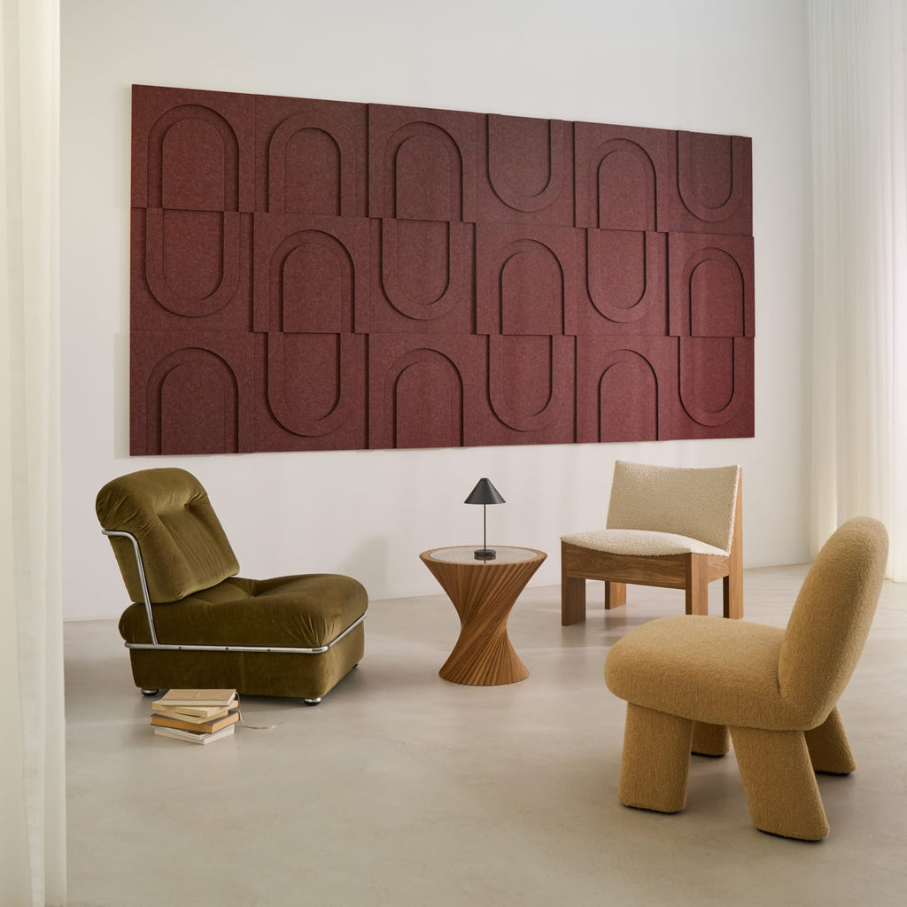 Geometric Tile - Reddish Brown