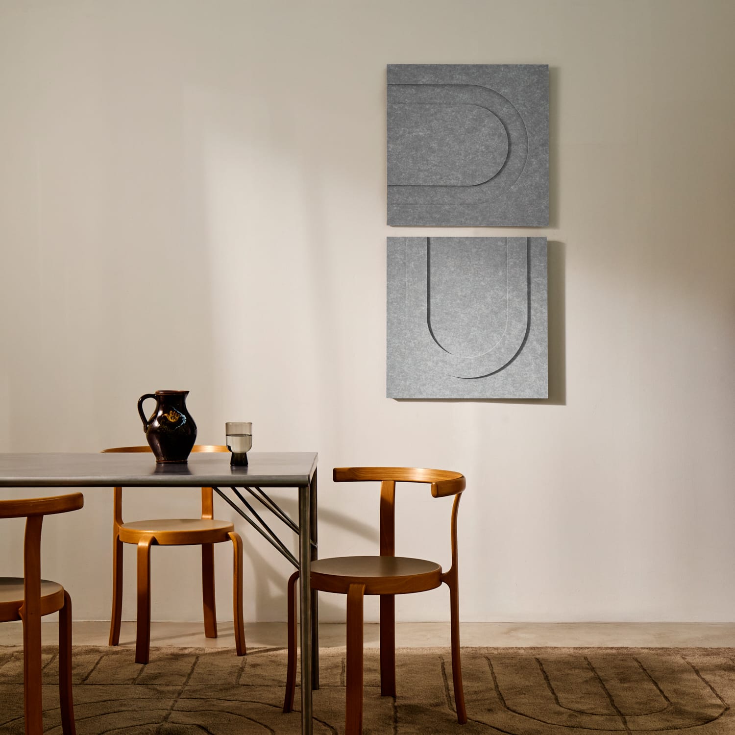 Geometric Tile - Cloudy Grey