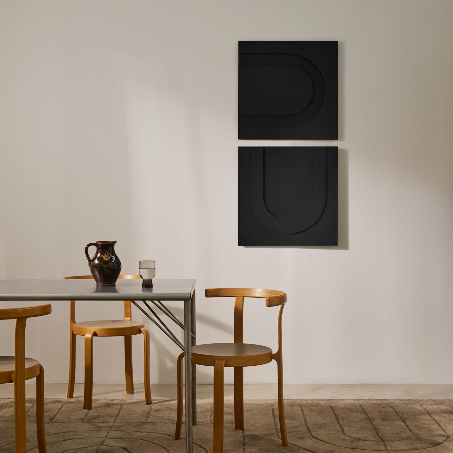 Geometric Tile - Night Black