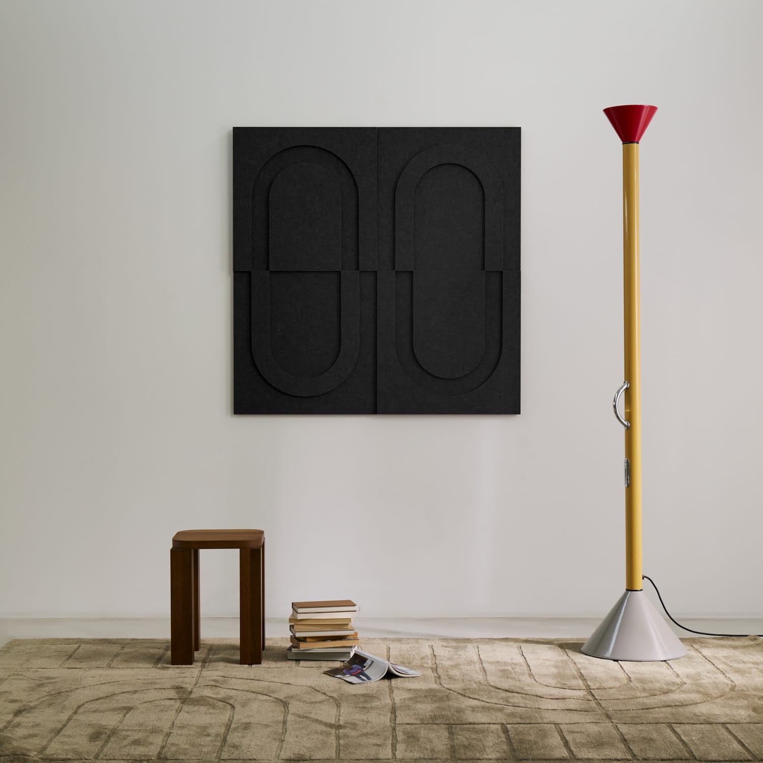 Geometric Tile - Night Black