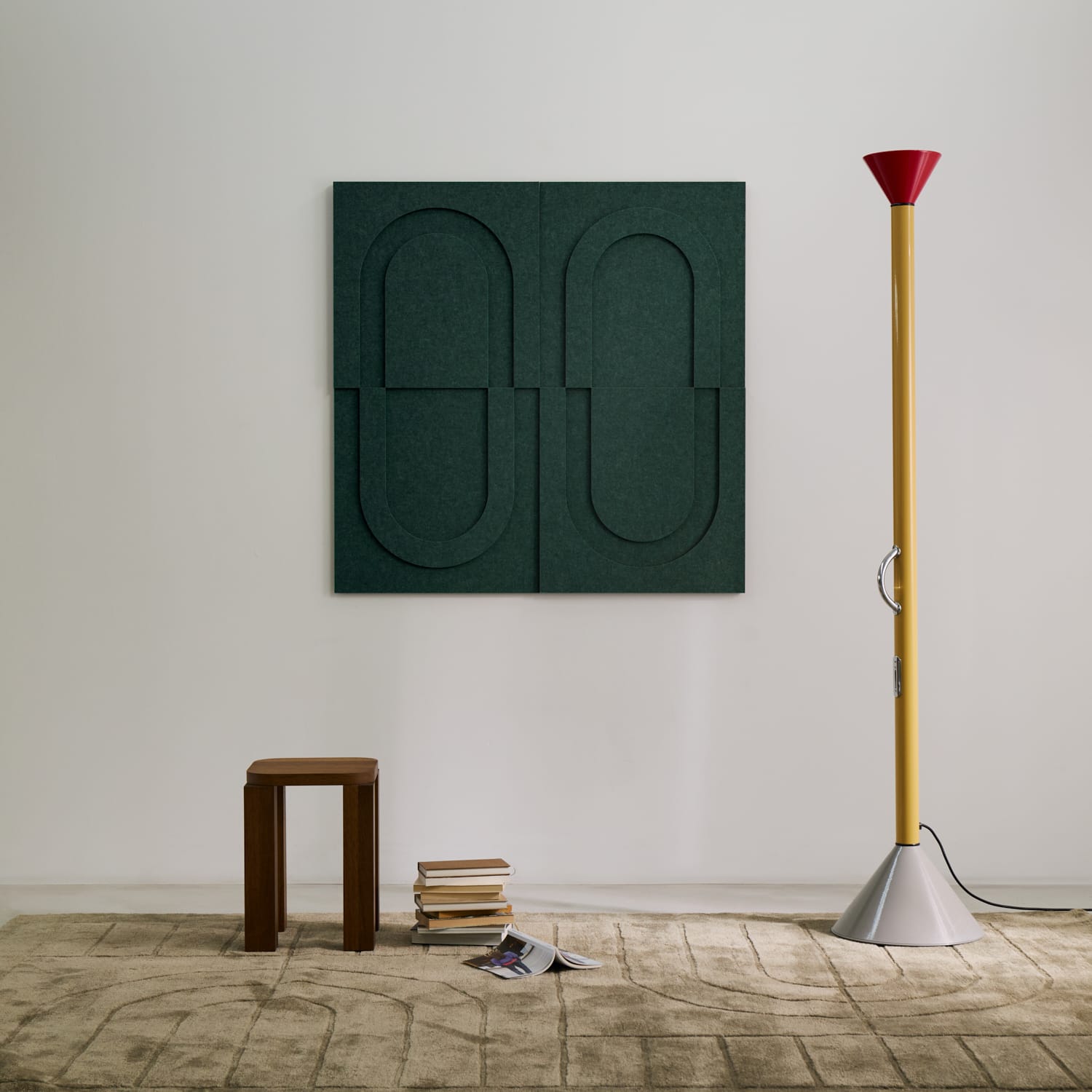 Geometric Tile - Petroleum Green