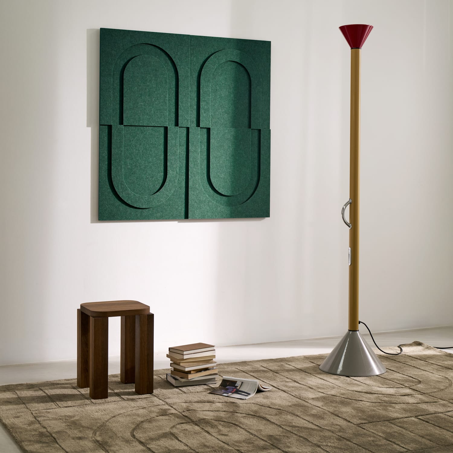 Geometric Tile - Petroleum Green