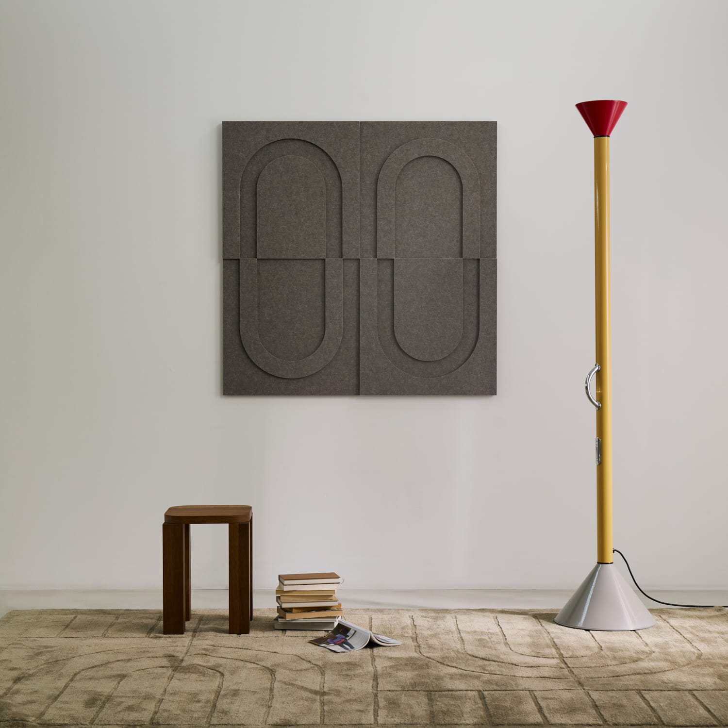 Geometric Tile - Warm Grey