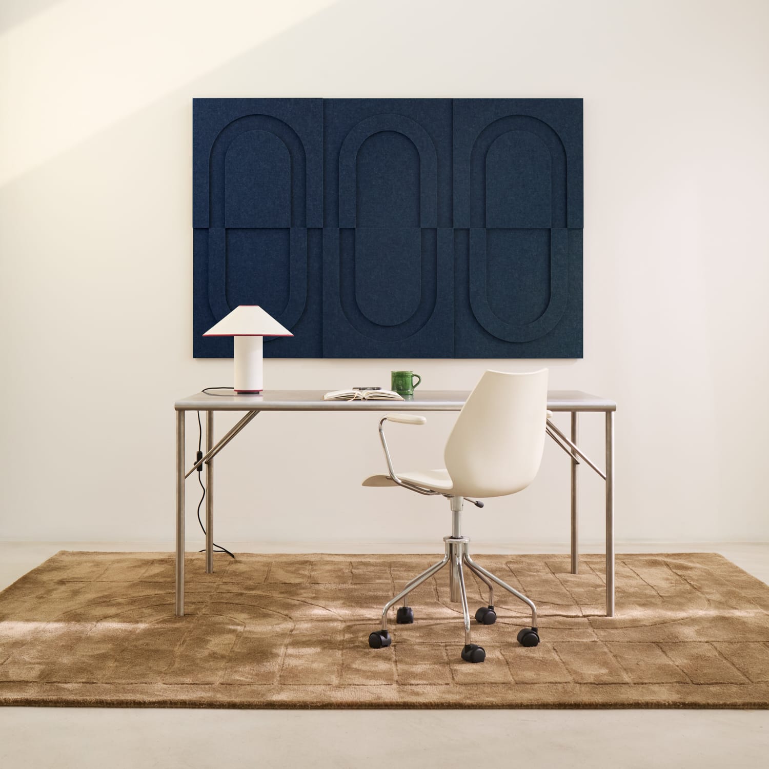 Geometric Tile - Ocean Blue