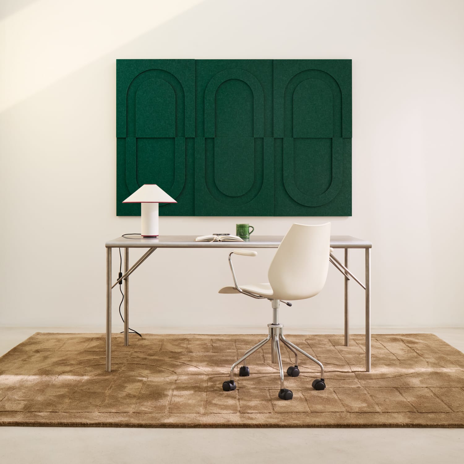 Geometric Tile - Petroleum Green
