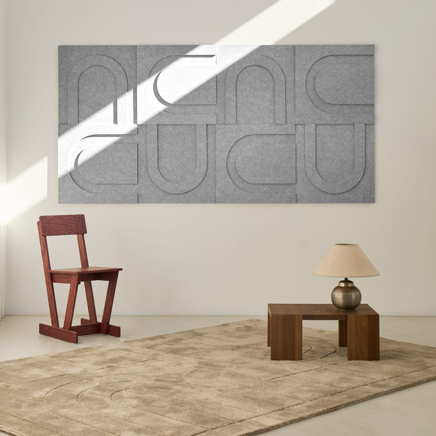 Geometric Tile - Warm Grey