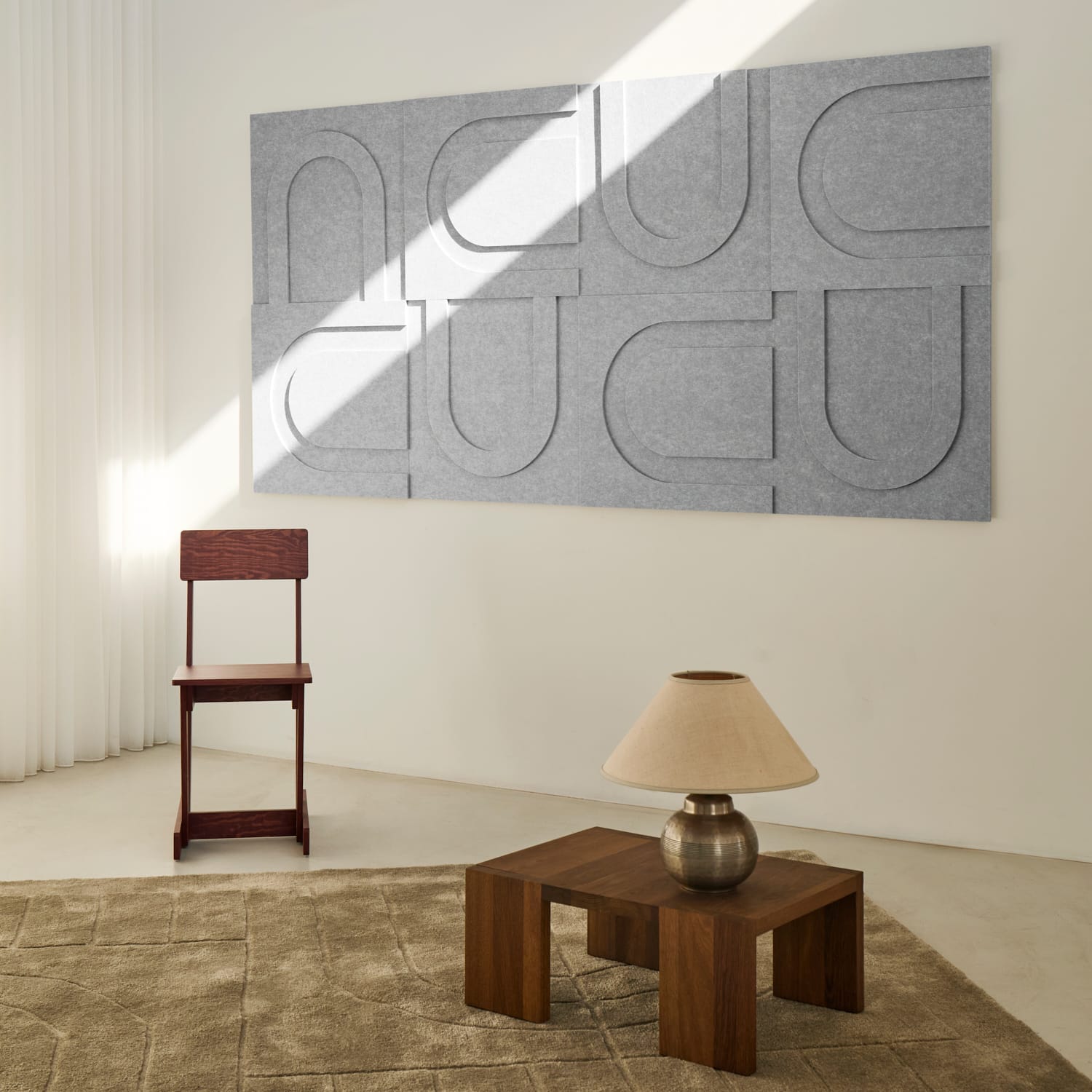 Geometric Tile - Cloudy Grey