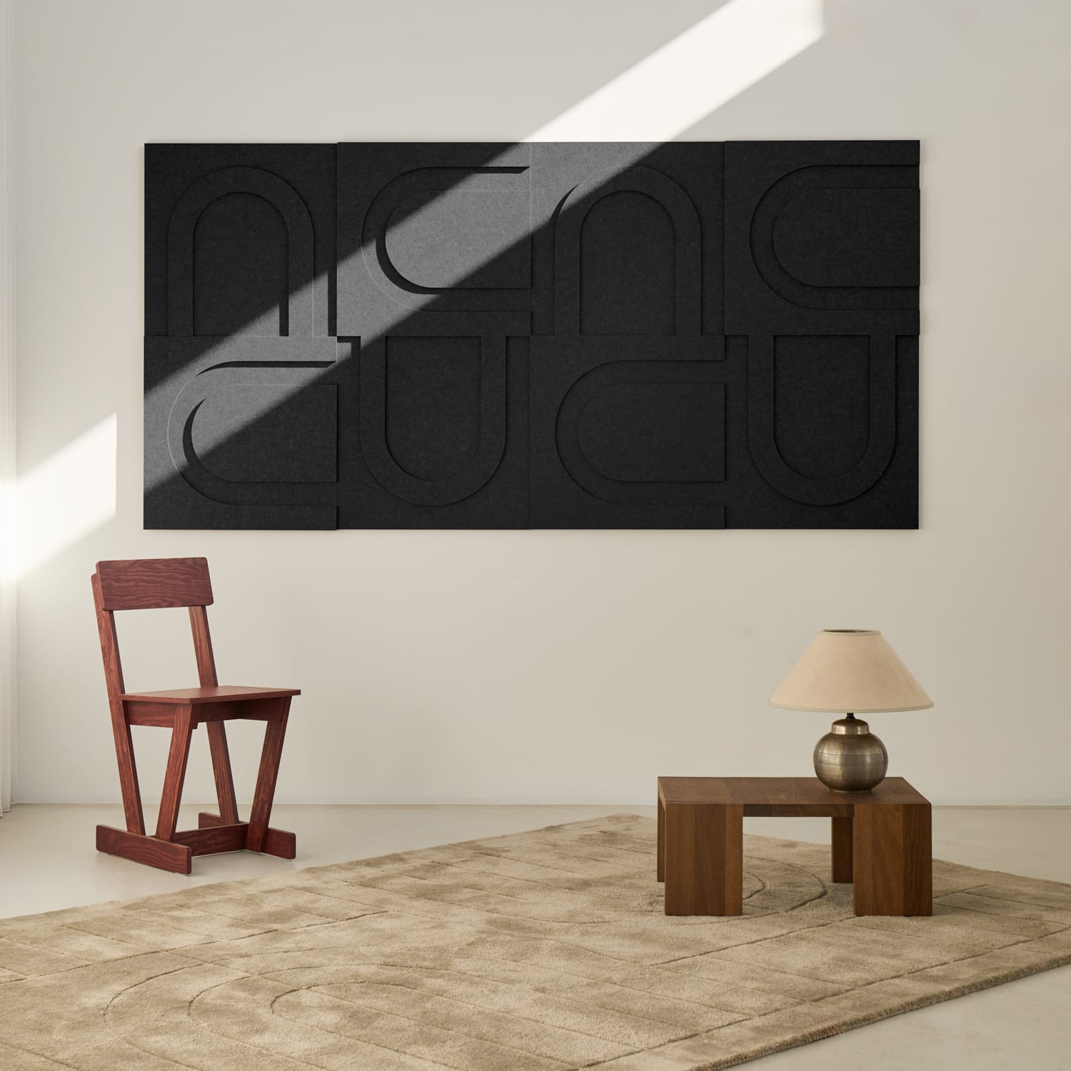Geometric Tile - Night Black