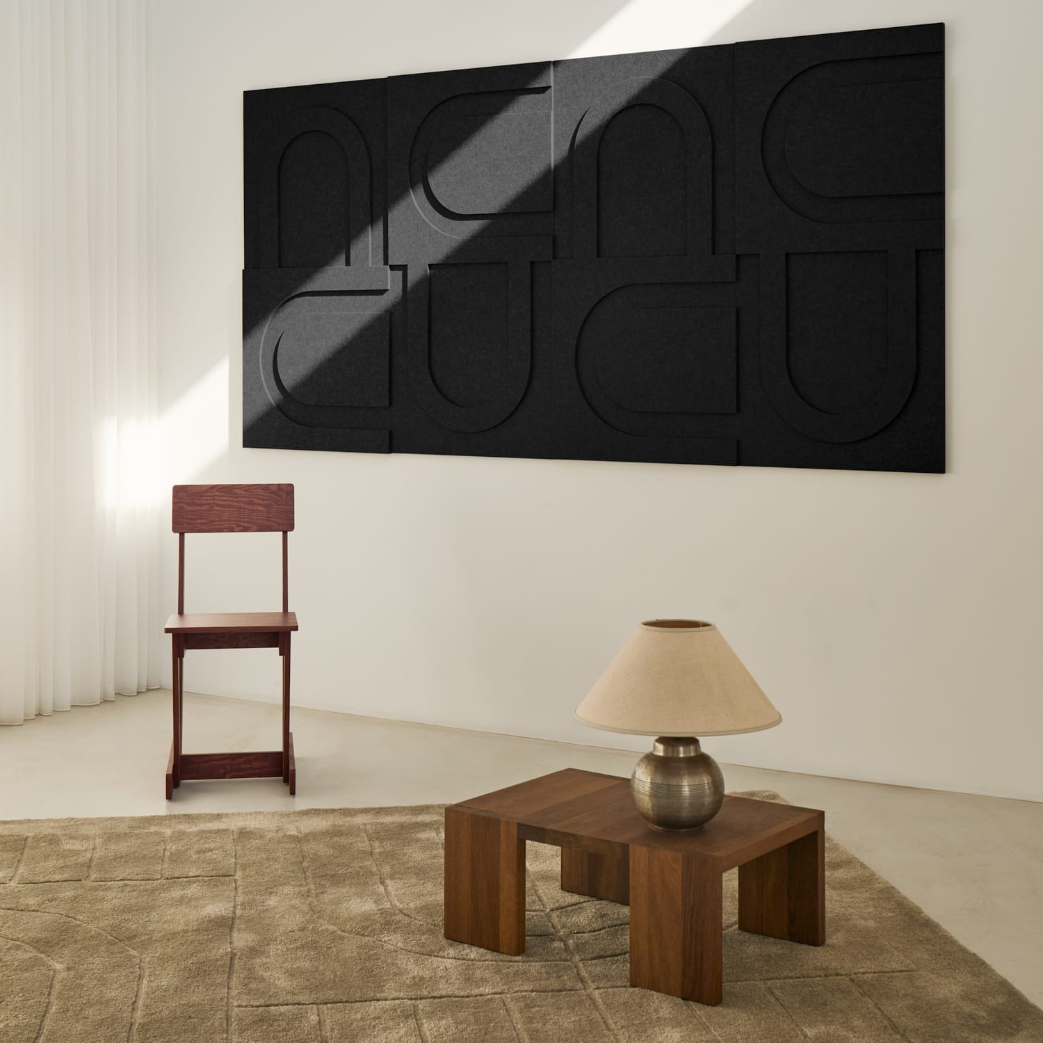 Geometric Tile - Night Black