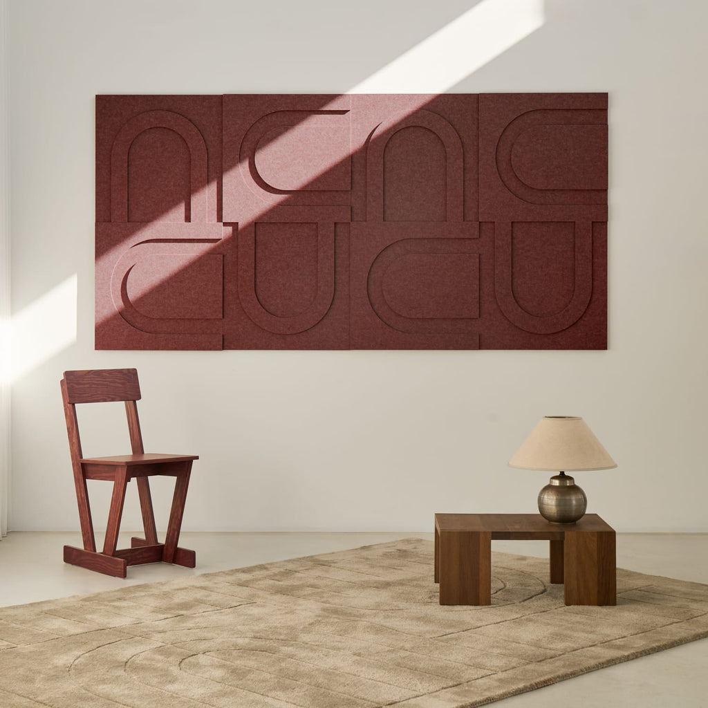 Geometric Tile - Reddish Brown