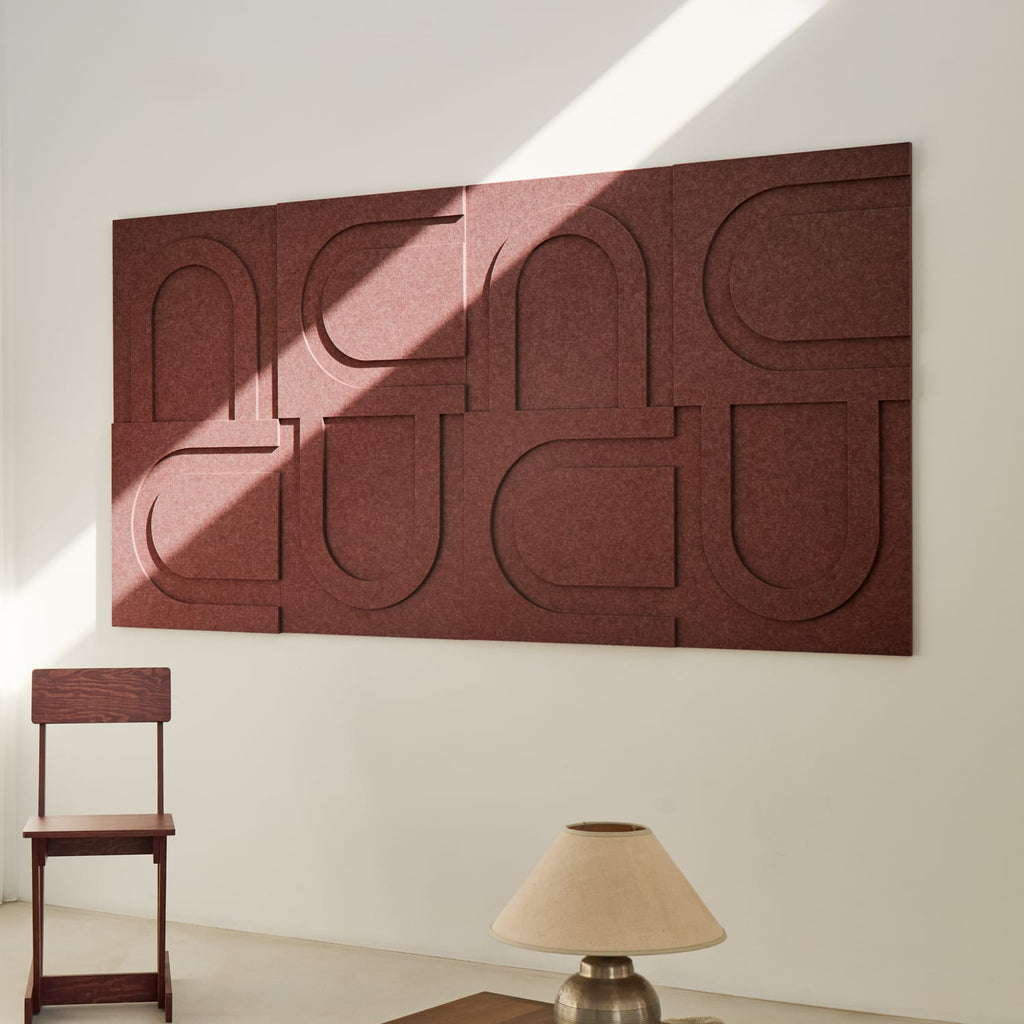 Geometric Tile - Reddish Brown