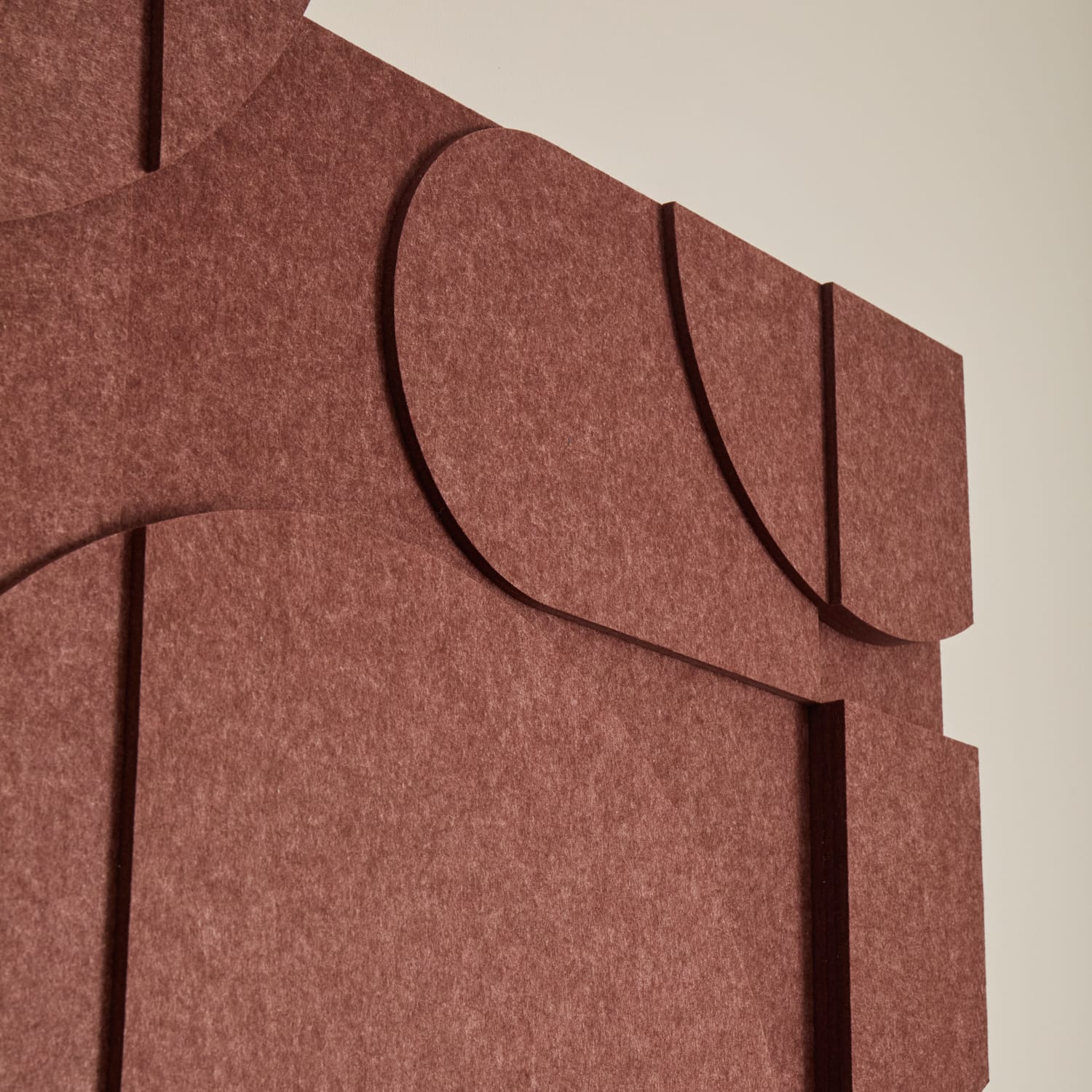 Geometric - Reddish Brown