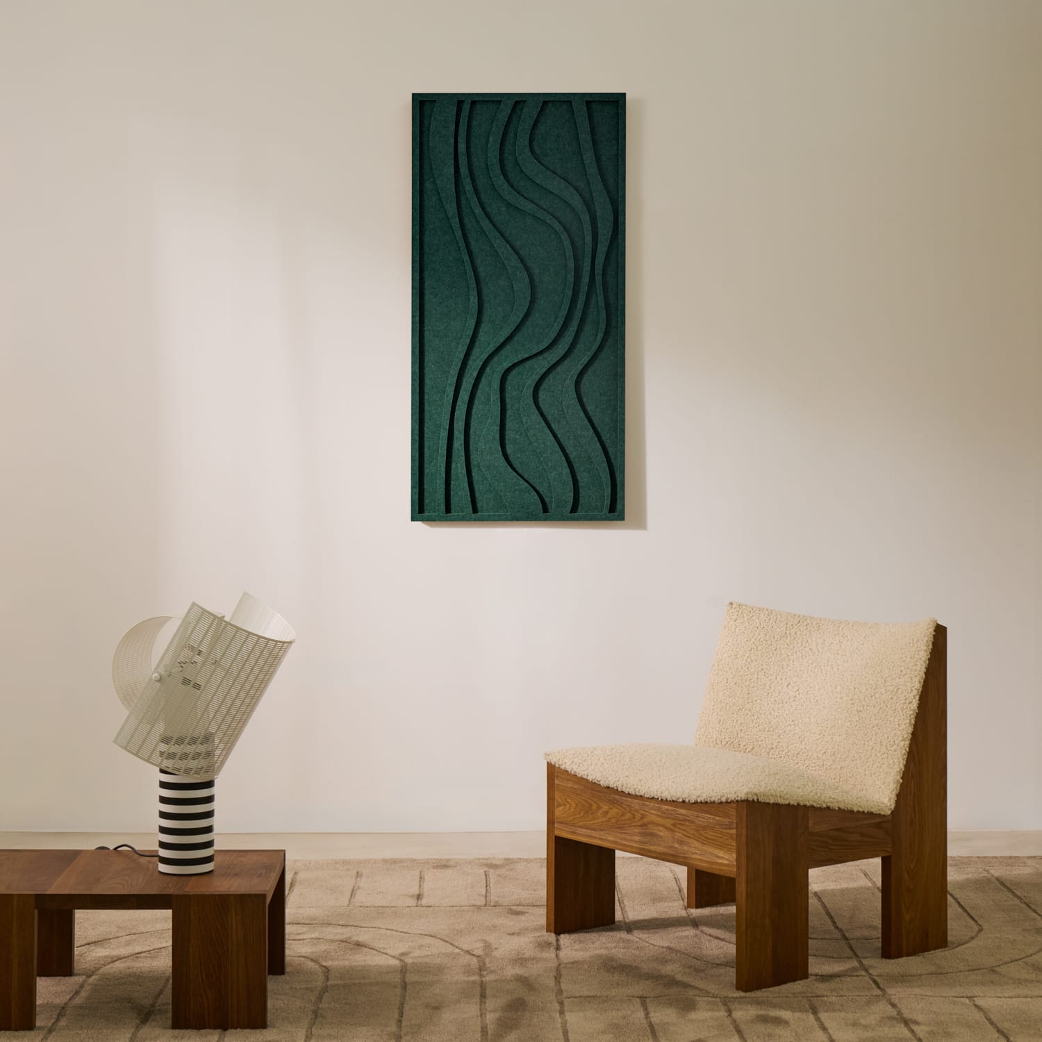 Wave Long - Petroleum Green