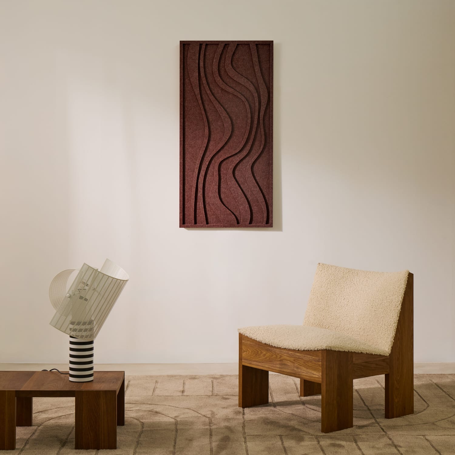 Wave Long - Reddish Brown
