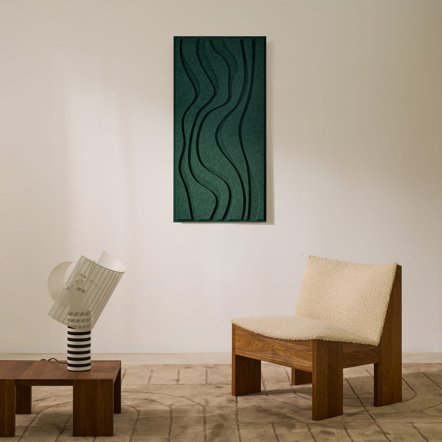 Wave Long - Petroleum Green