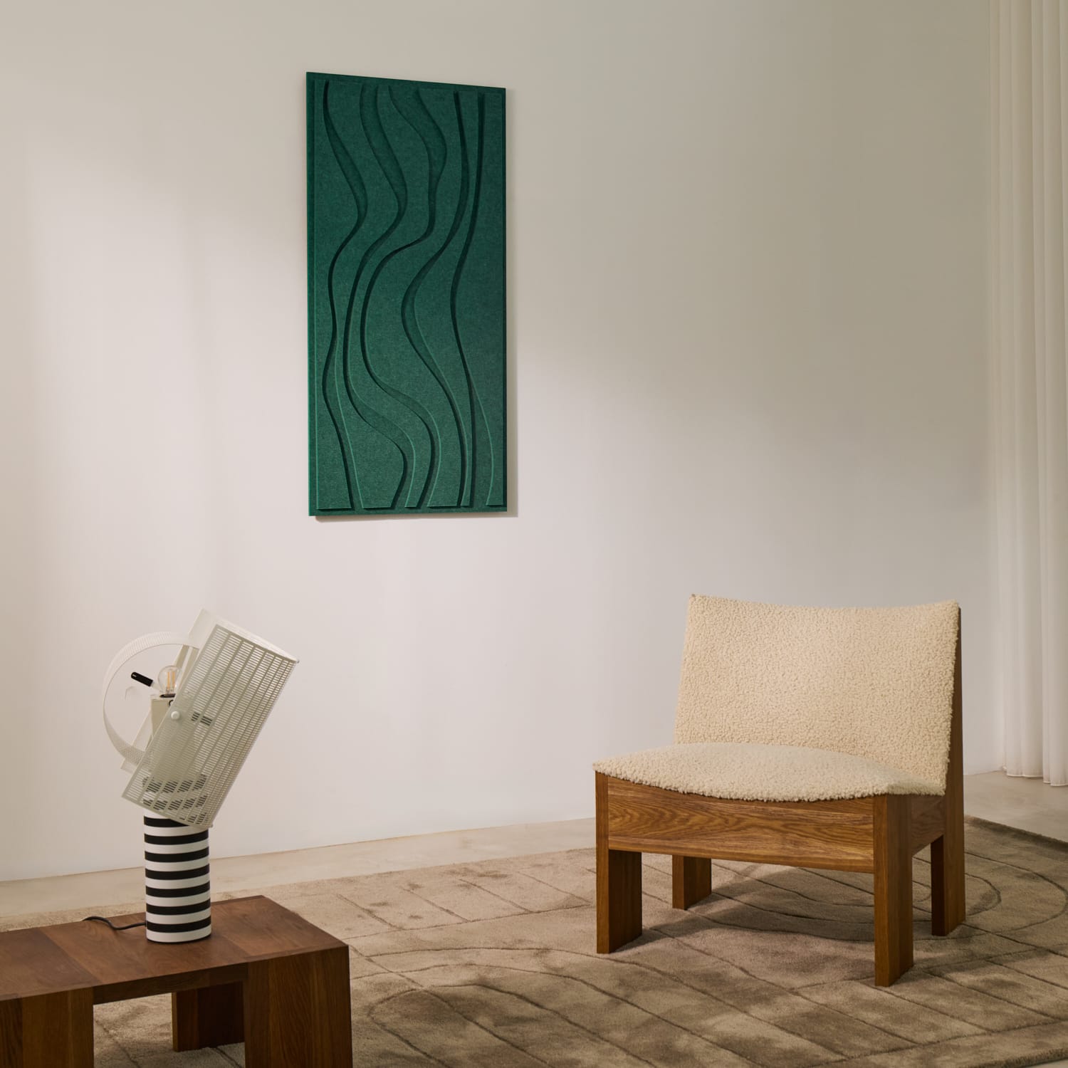 Wave Long - Petroleum Green