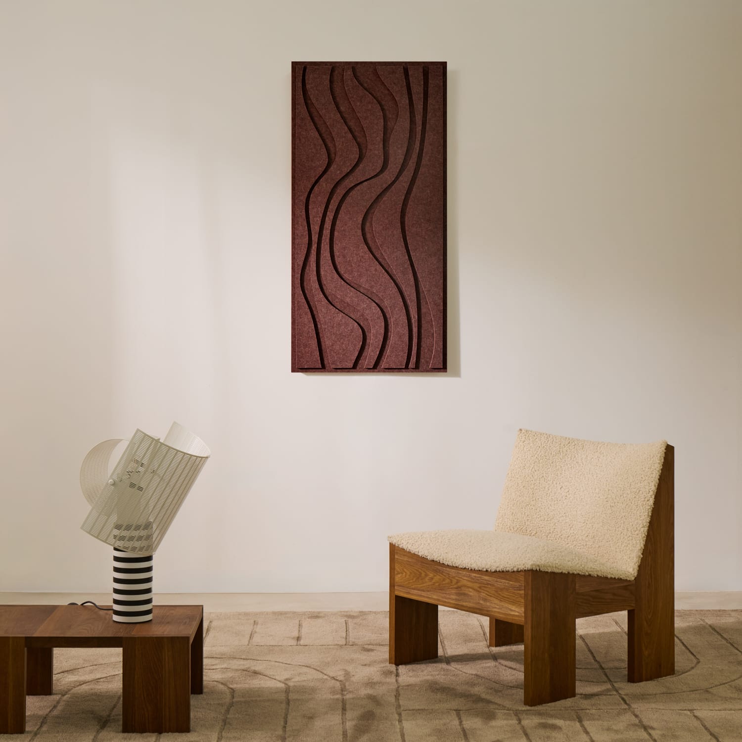 Wave Long - Reddish Brown