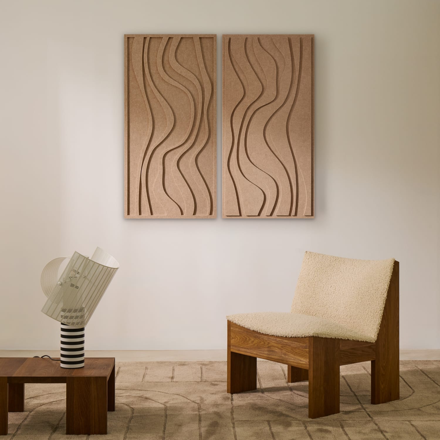 Wave Panel Sample Wave Long | Acoustic Wave Panels - Sustainable Art – Arturel.com
