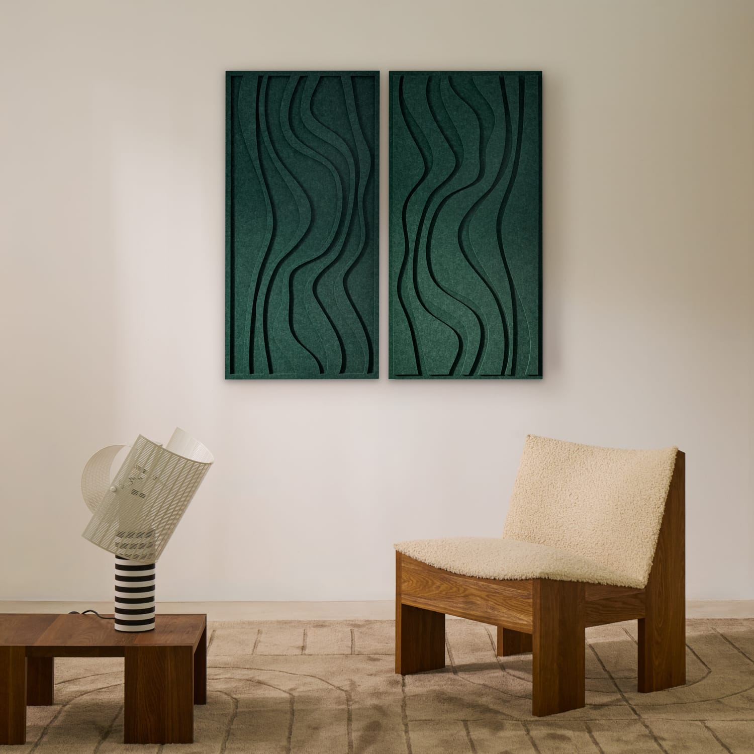 Wave Long - Petroleum Green