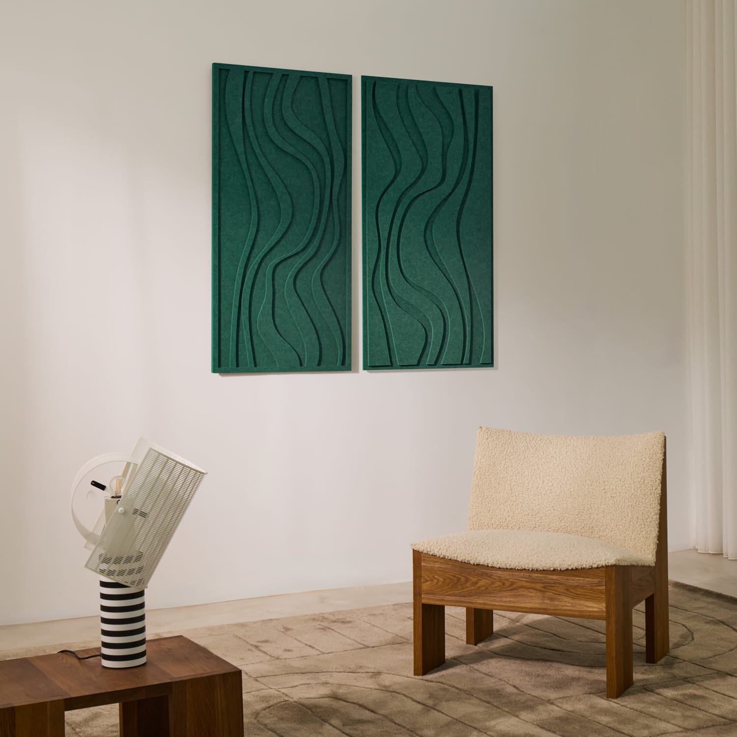 Wave Long - Petroleum Green