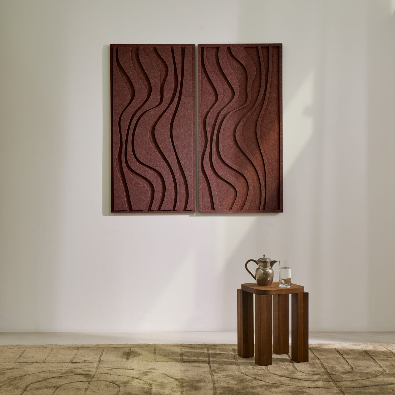 Wave Long - Reddish Brown