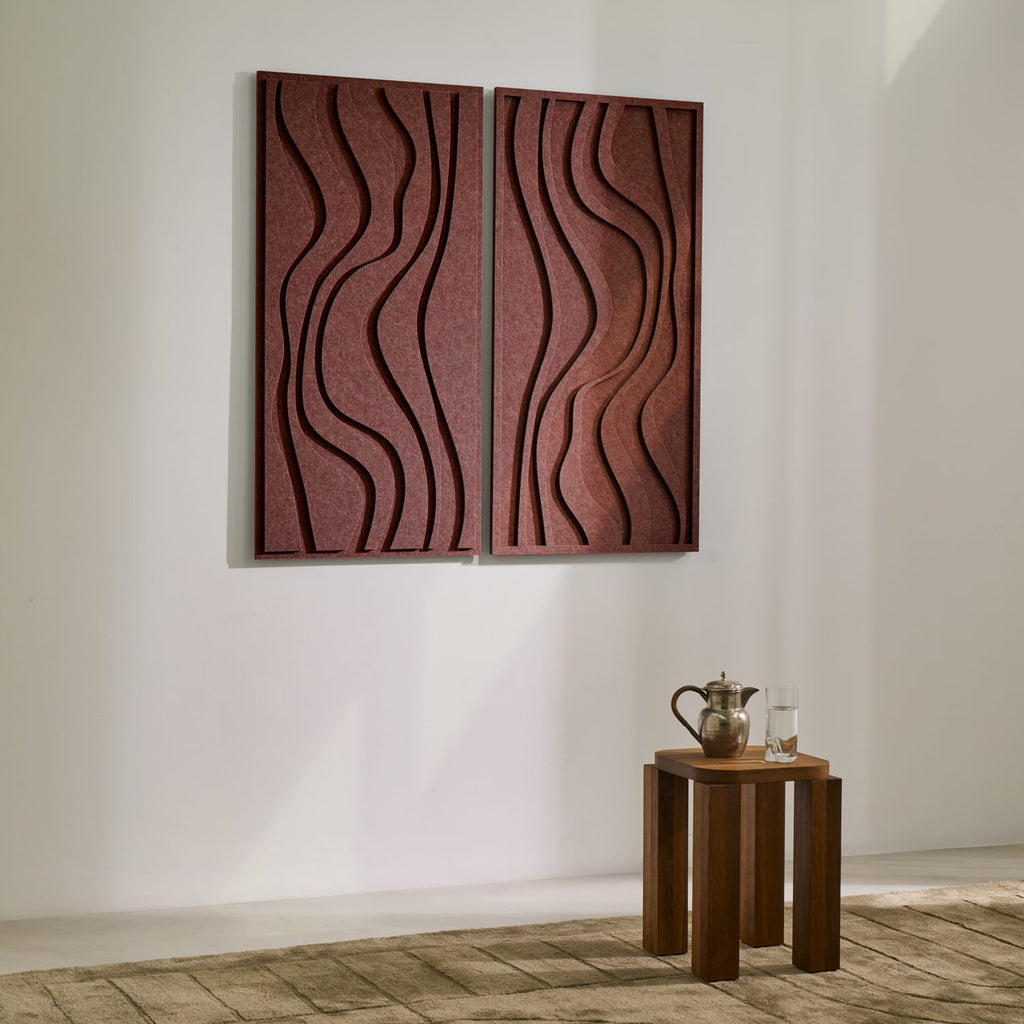 Wave Long - Reddish Brown
