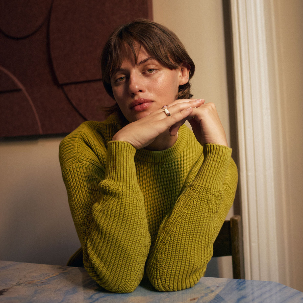 Fisherman O-Neck Knit