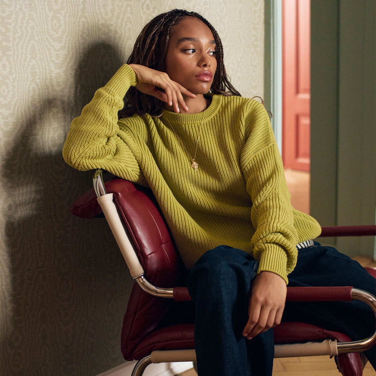 Fisherman O-Neck Knit
