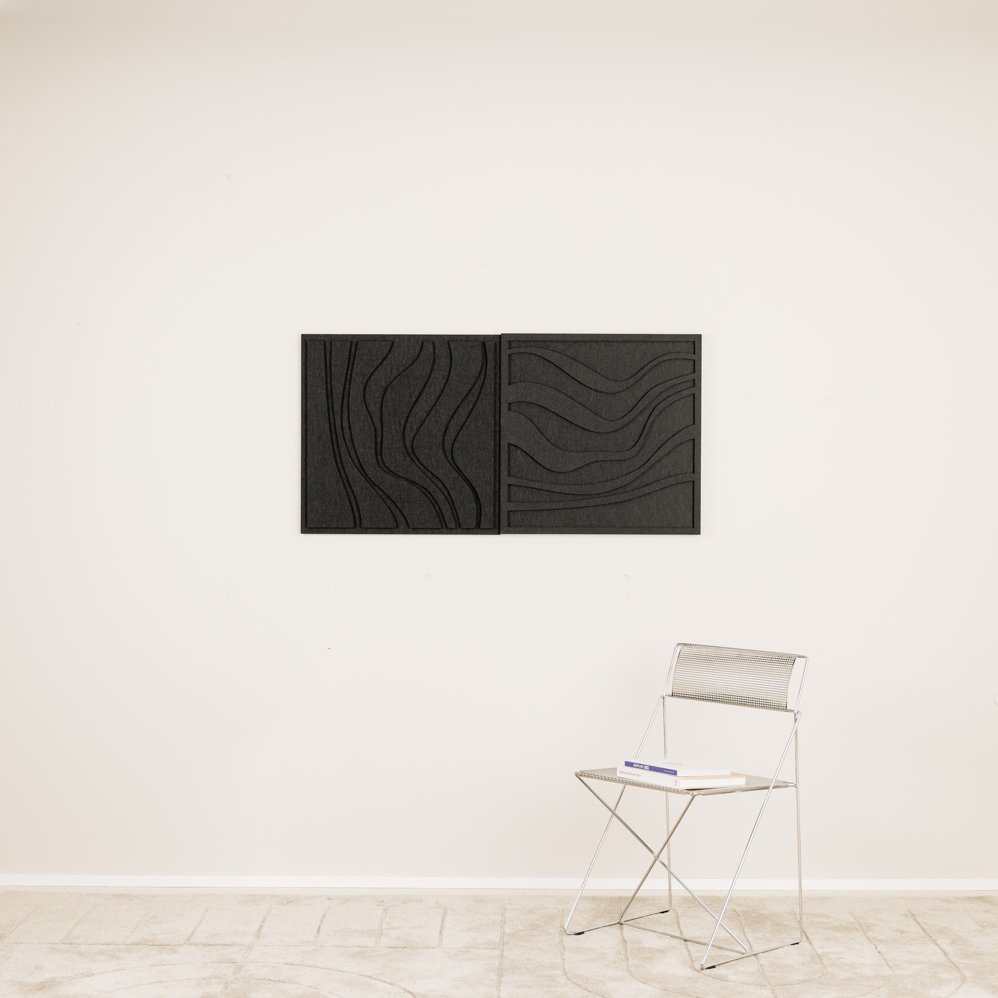 Wave Tile - Night Black