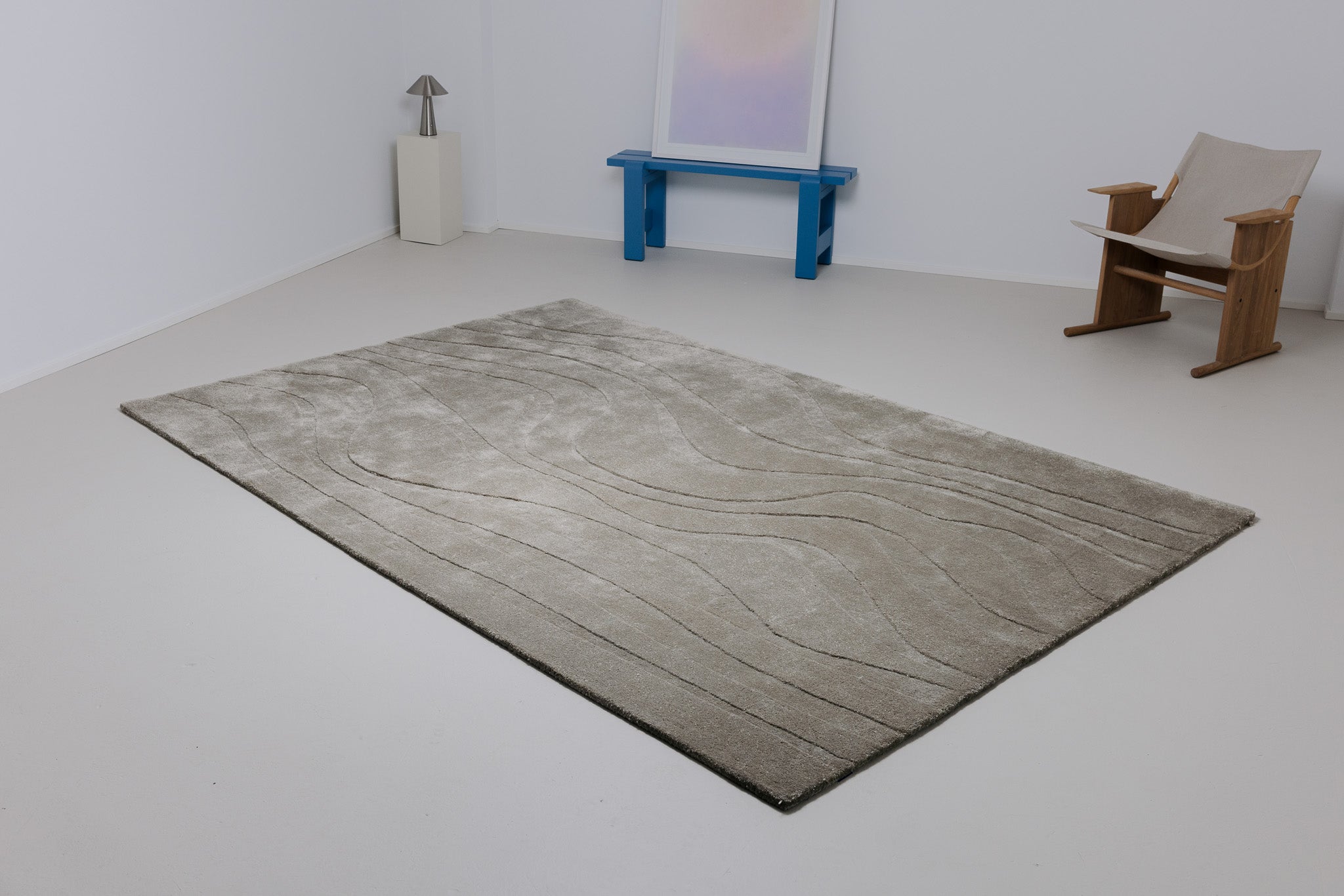Wave rug - Warm Grey