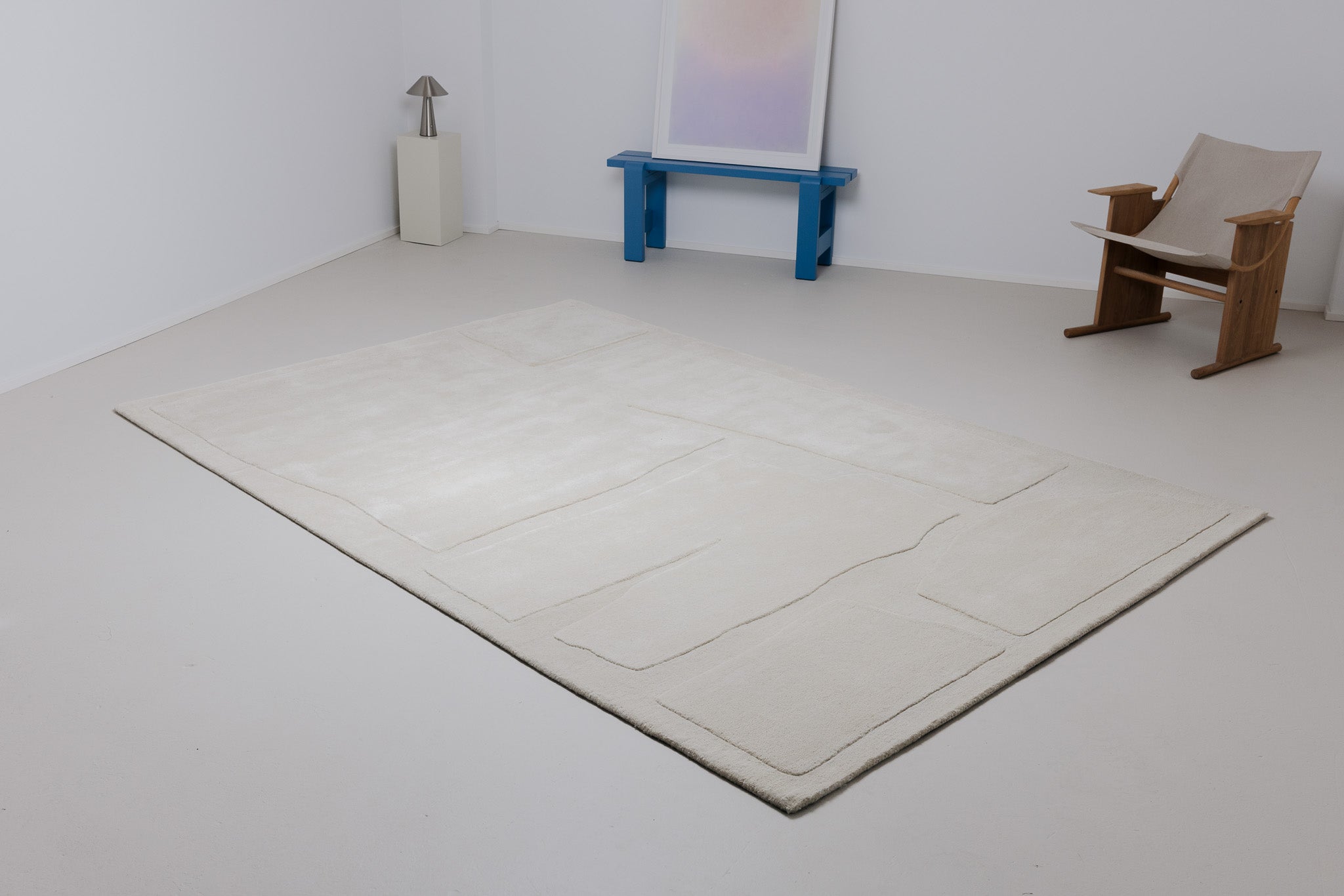 Stone rug - Ivory