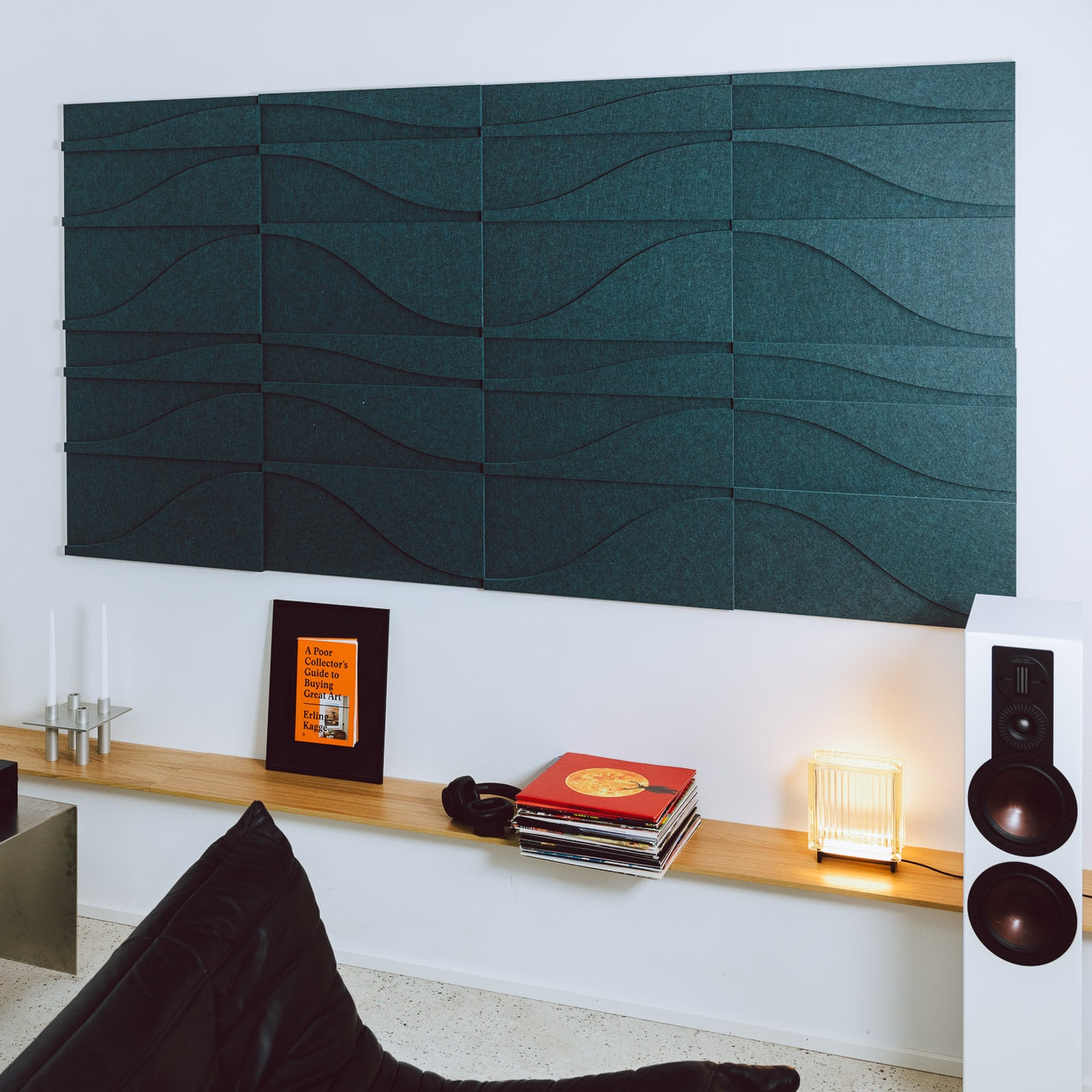 Arturel x Dali - Curve Tile - Petroleum Green