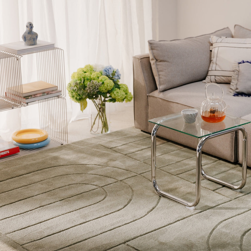 Arch rug - Soft Olive