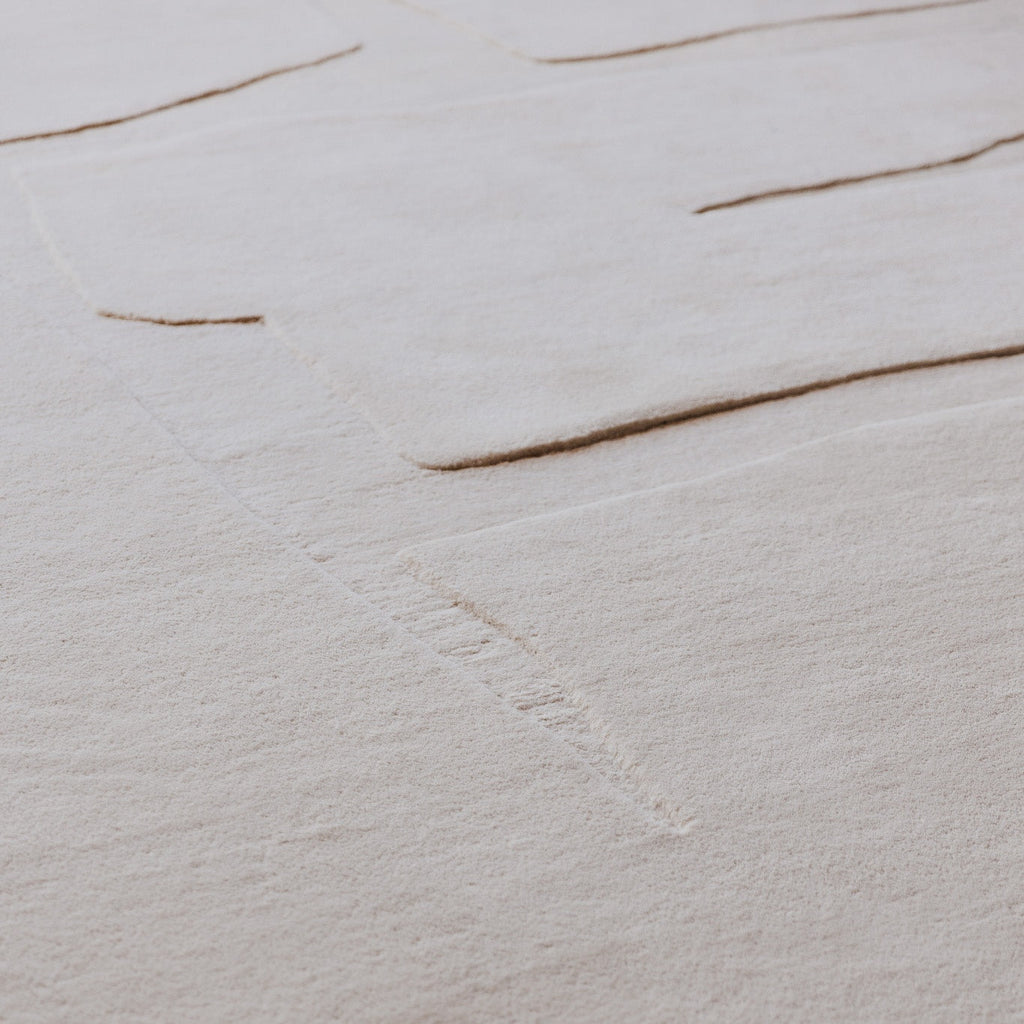 Stone rug - Ivory
