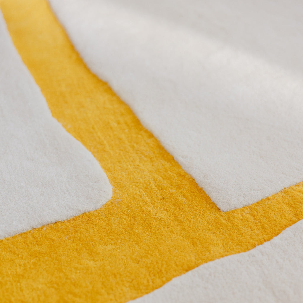 Stone rug - Ivory & Amber