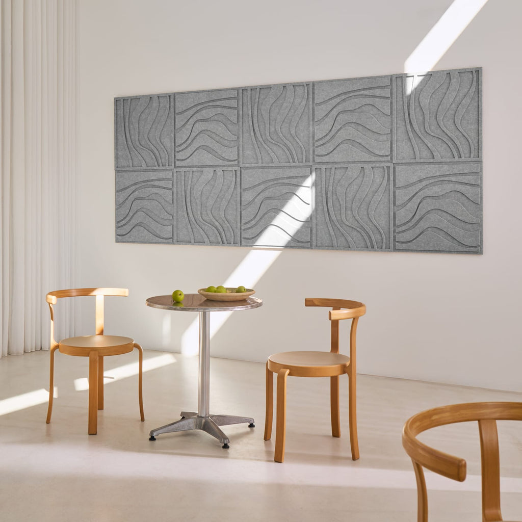 Wave Tile - Cloudy Grey | Decorative Acoustic Tiles | Arturel – Arturel.com