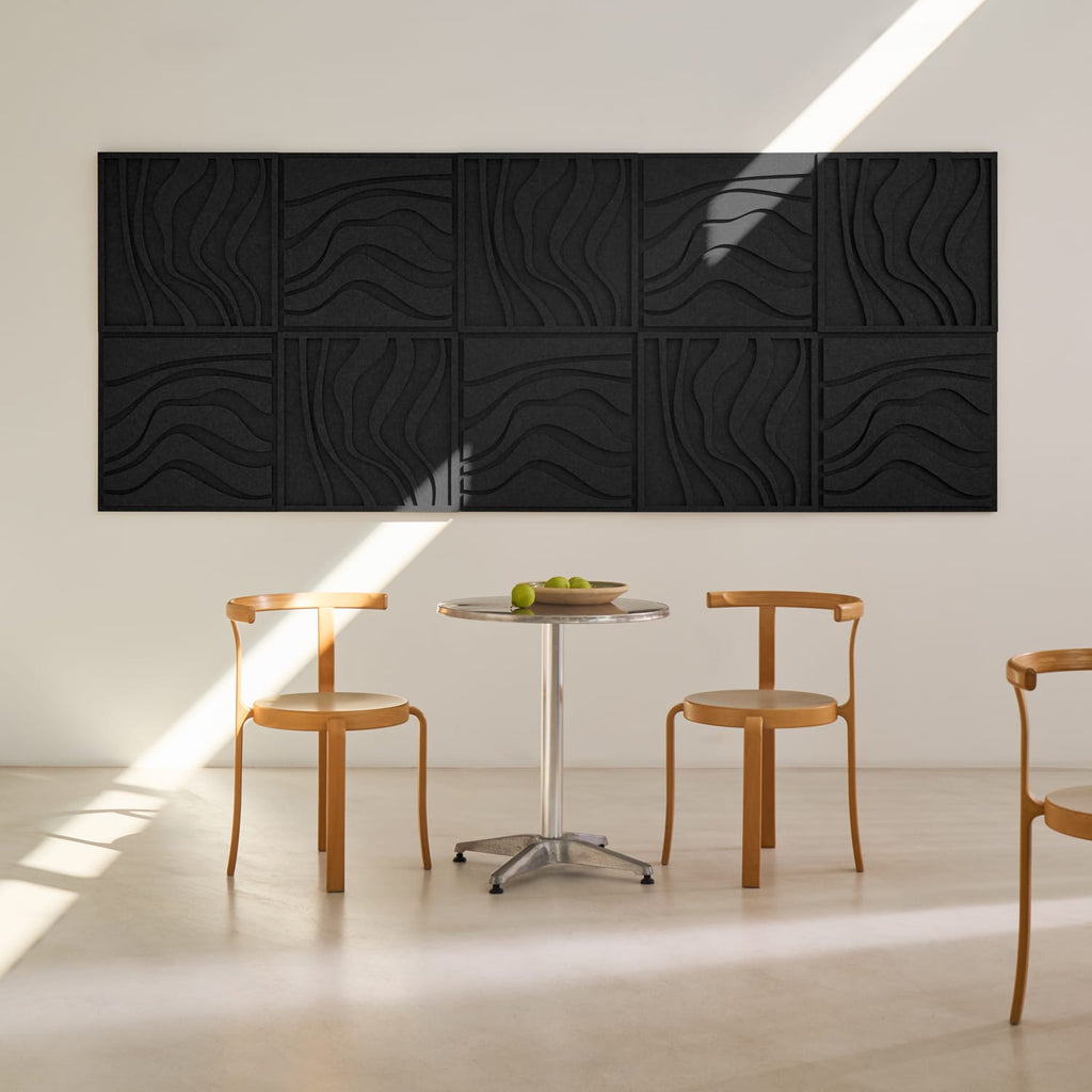 Wave Tile - Night Black