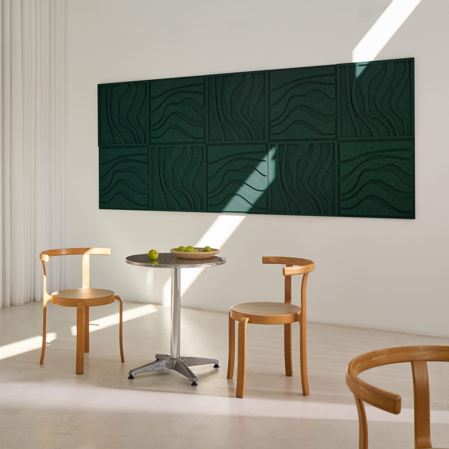 Wave Tile - Petroleum Green