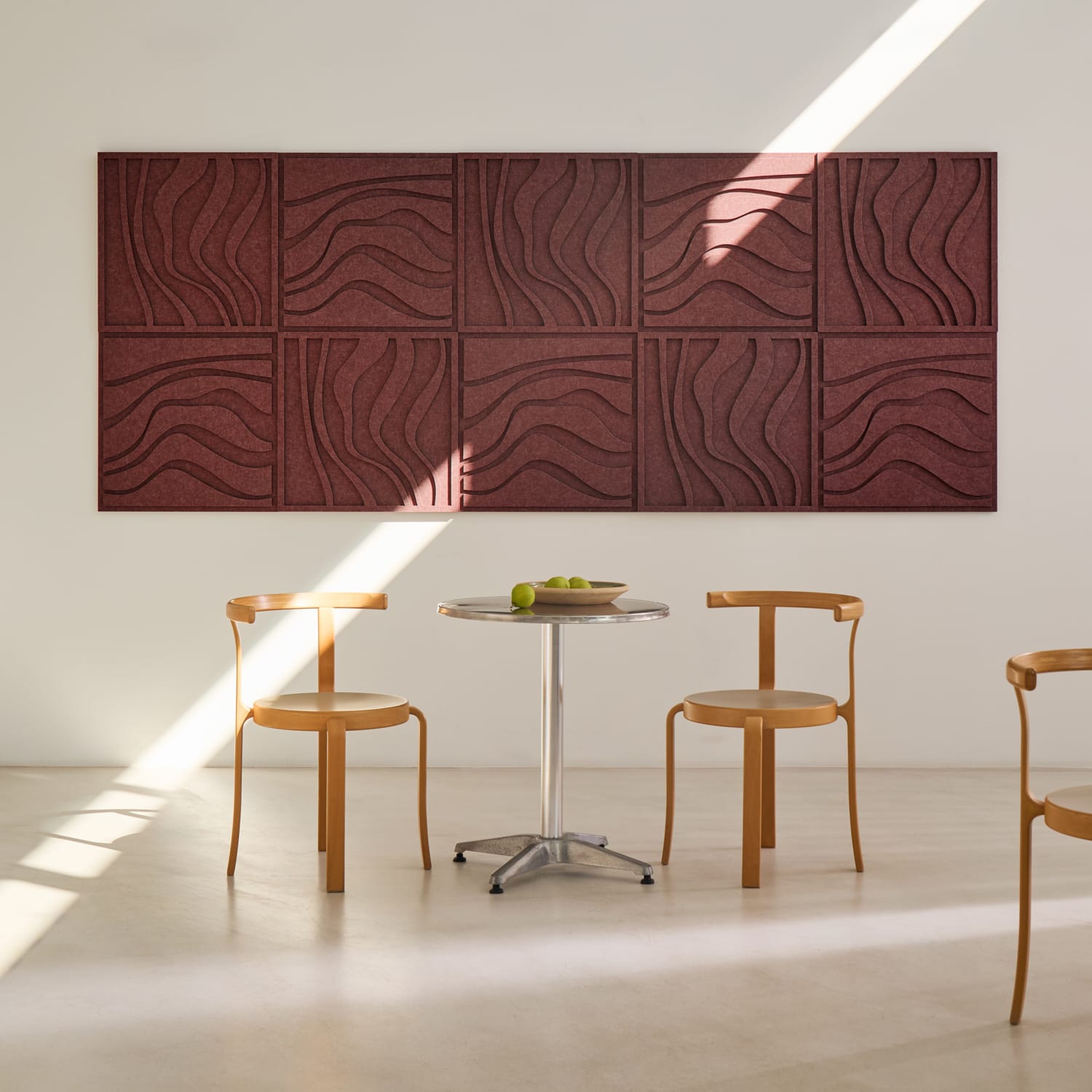 Wave Tile - Reddish Brown