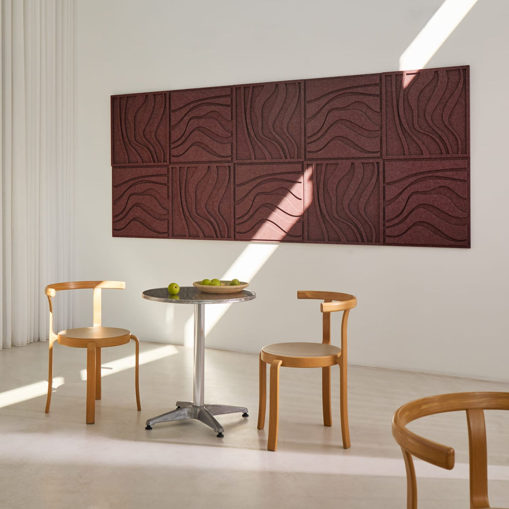 Wave Tile - Reddish Brown