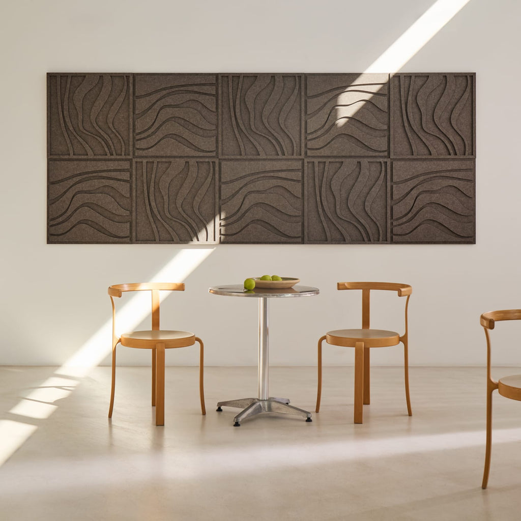 Wave Tile - Warm Grey