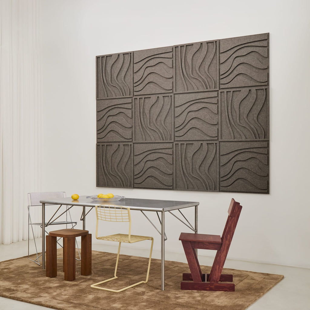 Wave Tile - Warm Grey