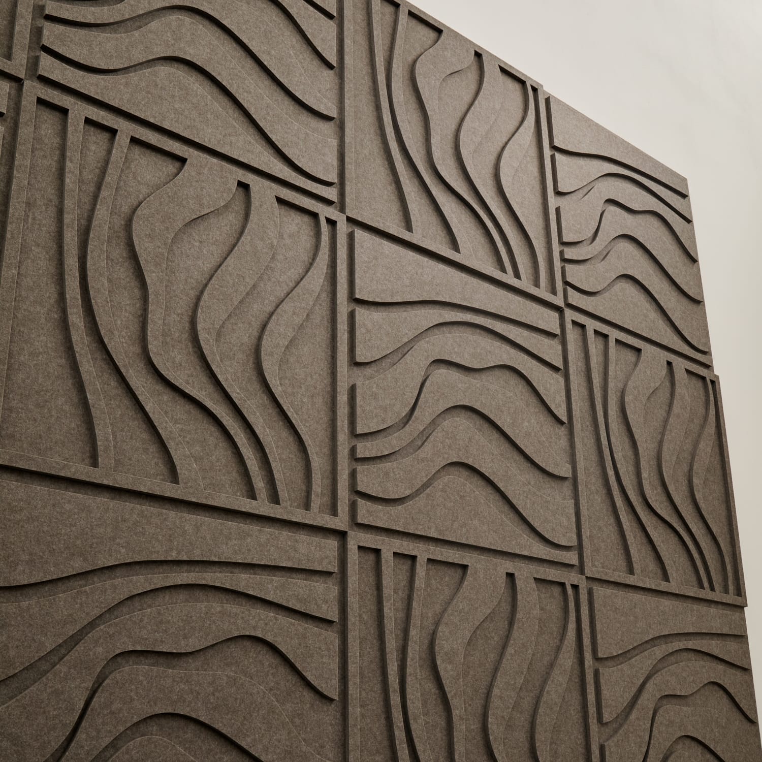 Wave Tile - Warm Grey