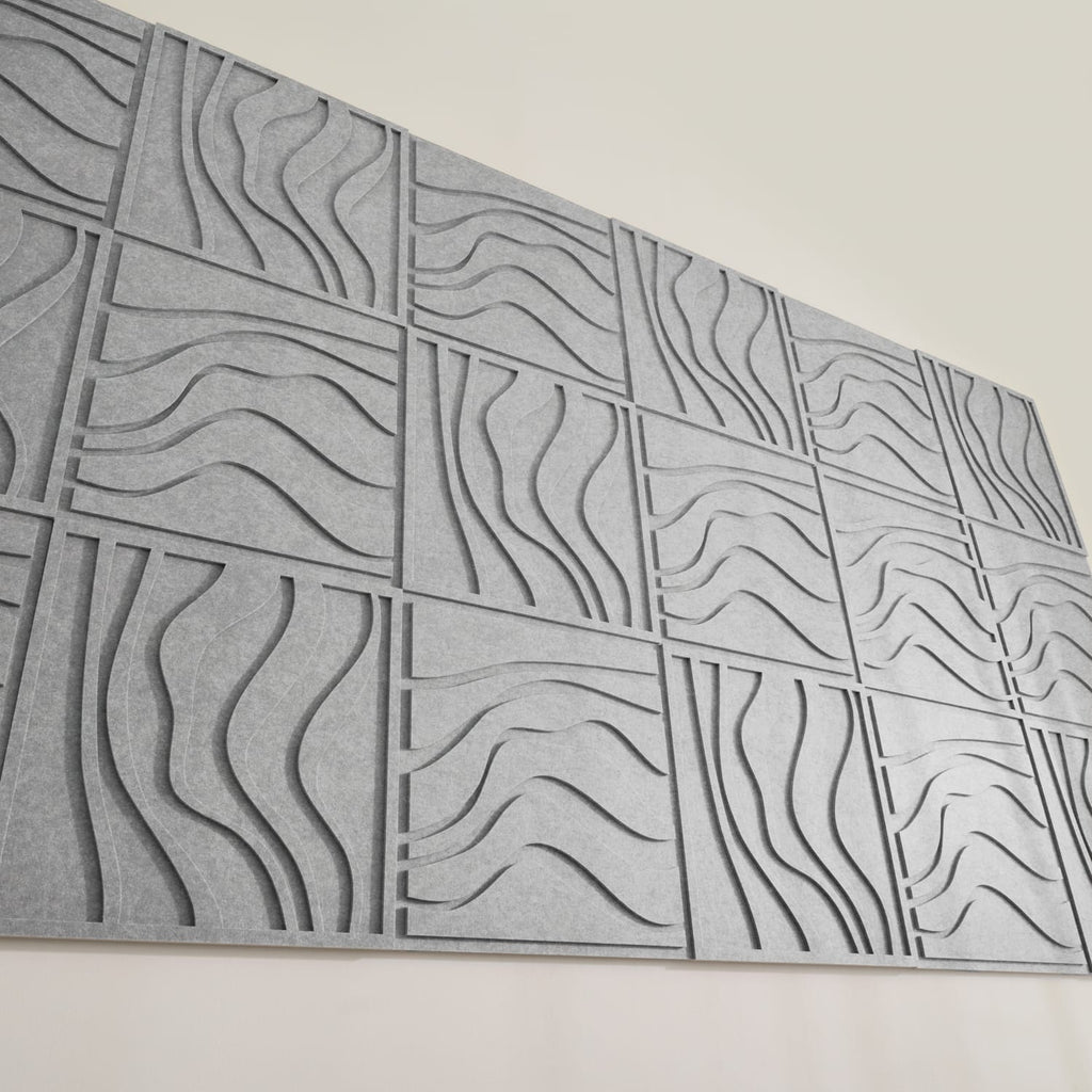 Wave Tile Set | Decorative Acoustic Tiles - New Modern Art – Arturel.com