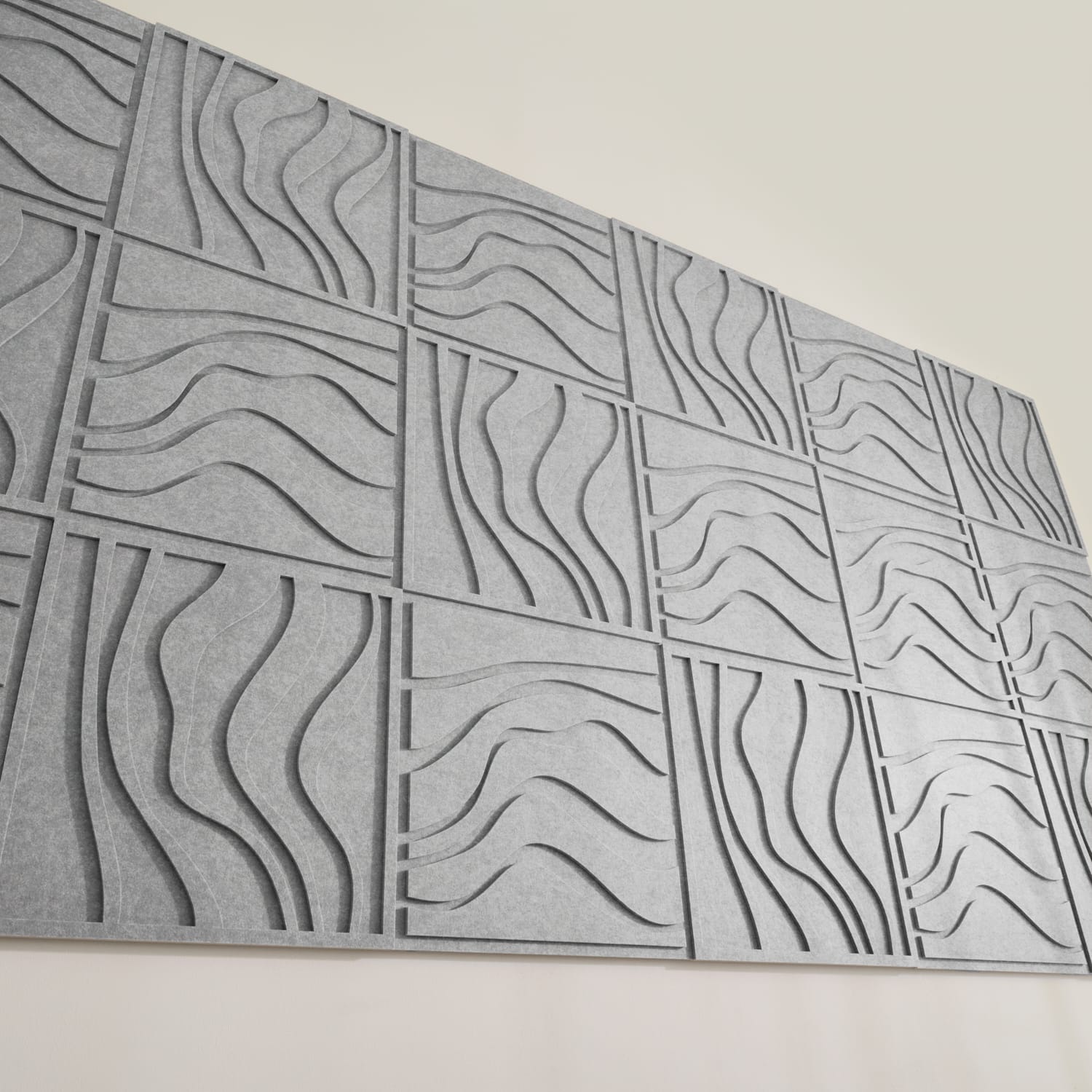 Wave Tile - Cloudy Grey