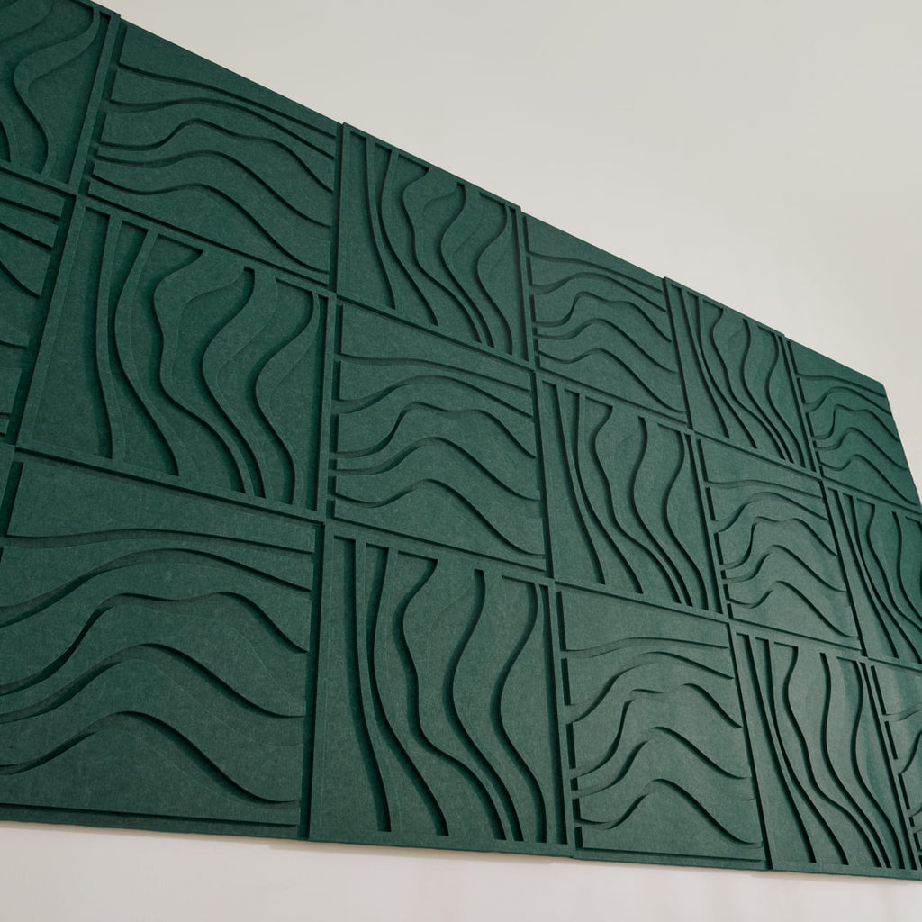 Wave Tile - Petroleum Green