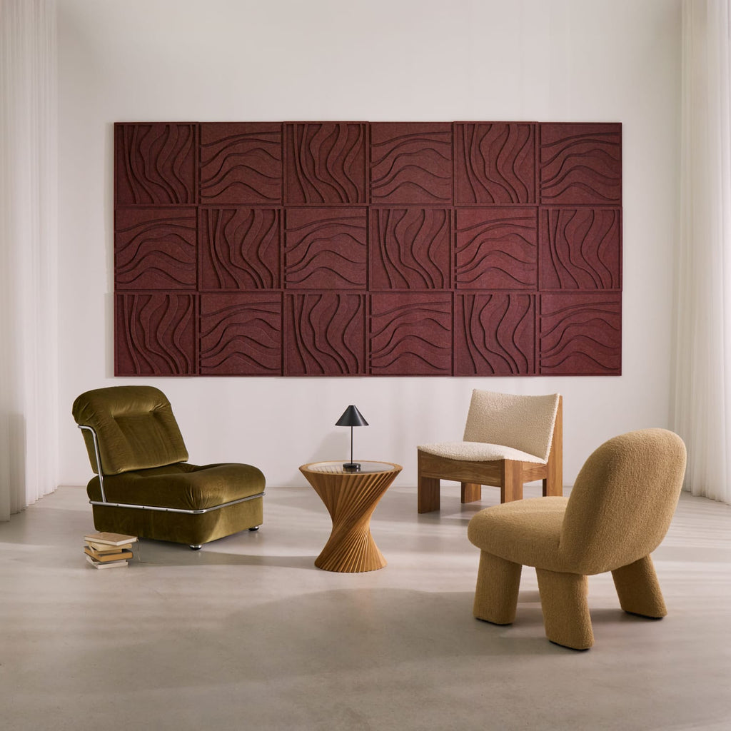 Wave Tile - Reddish Brown