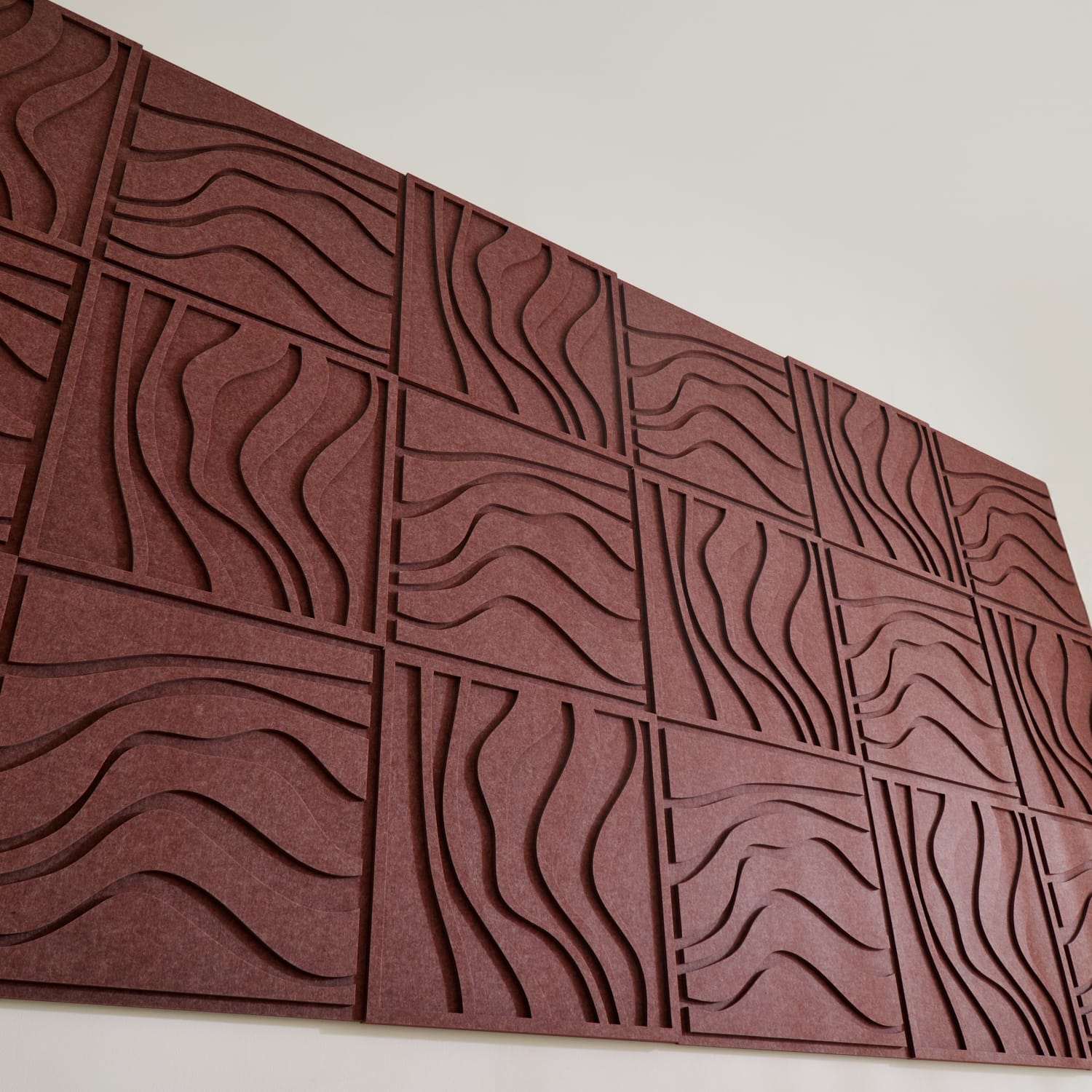 Wave Tile - Reddish Brown