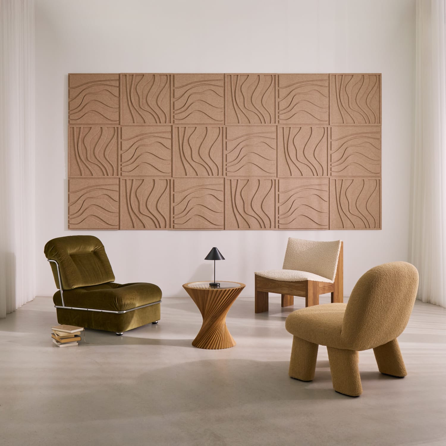 Wave Tile - Sand Beige